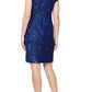 Vestido tubinho com lantejoulas Sl Fashions feminino azul tamanho 14