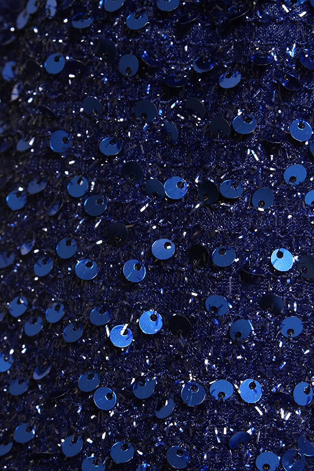 Vestido tubinho com lantejoulas Sl Fashions feminino azul tamanho 14