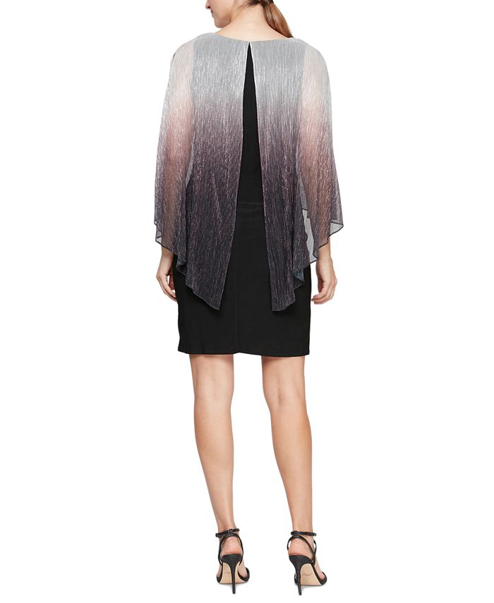 Vestido tubinho com babados e botões brilhantes da Sl Fashions, preto, tamanho 18