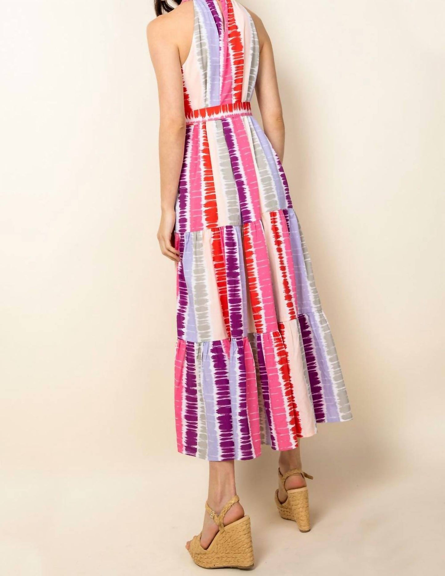 Thml - Tie dye tiered maxi dress