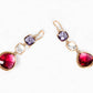 Avenue Chic - Women's Three Drop Earrings