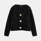 Cardigan de manga comprida com botões