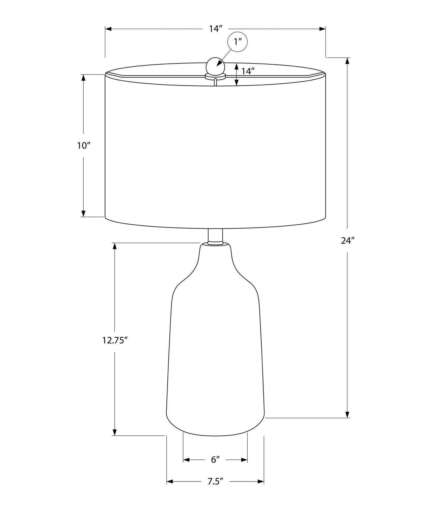 Lighting, Table Lamp, Concrete, Contemporary