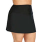 Saia de banho feminina com controle de barriga Island Escape, tamanho 20W, preta