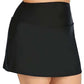 Saia de banho feminina com controle de barriga Island Escape, tamanho 20W, preta