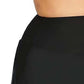 Saia de banho feminina com controle de barriga Island Escape, tamanho 20W, preta