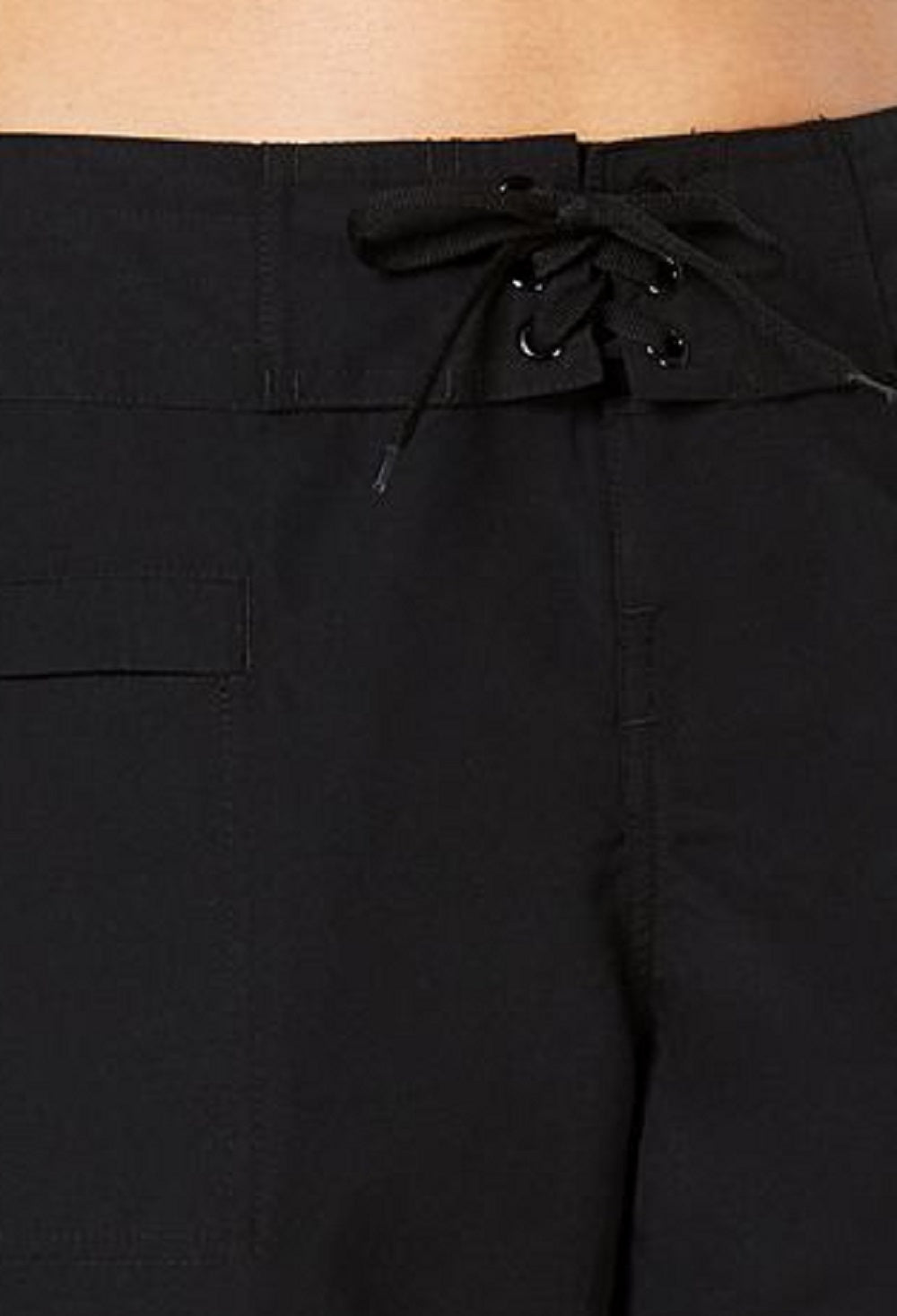 Bermuda de banho feminina Island Escape preta tamanho 6