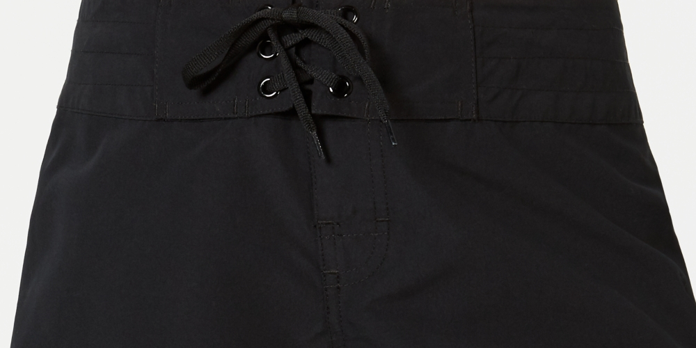 Bermuda de banho feminina Island Escape preta tamanho 16