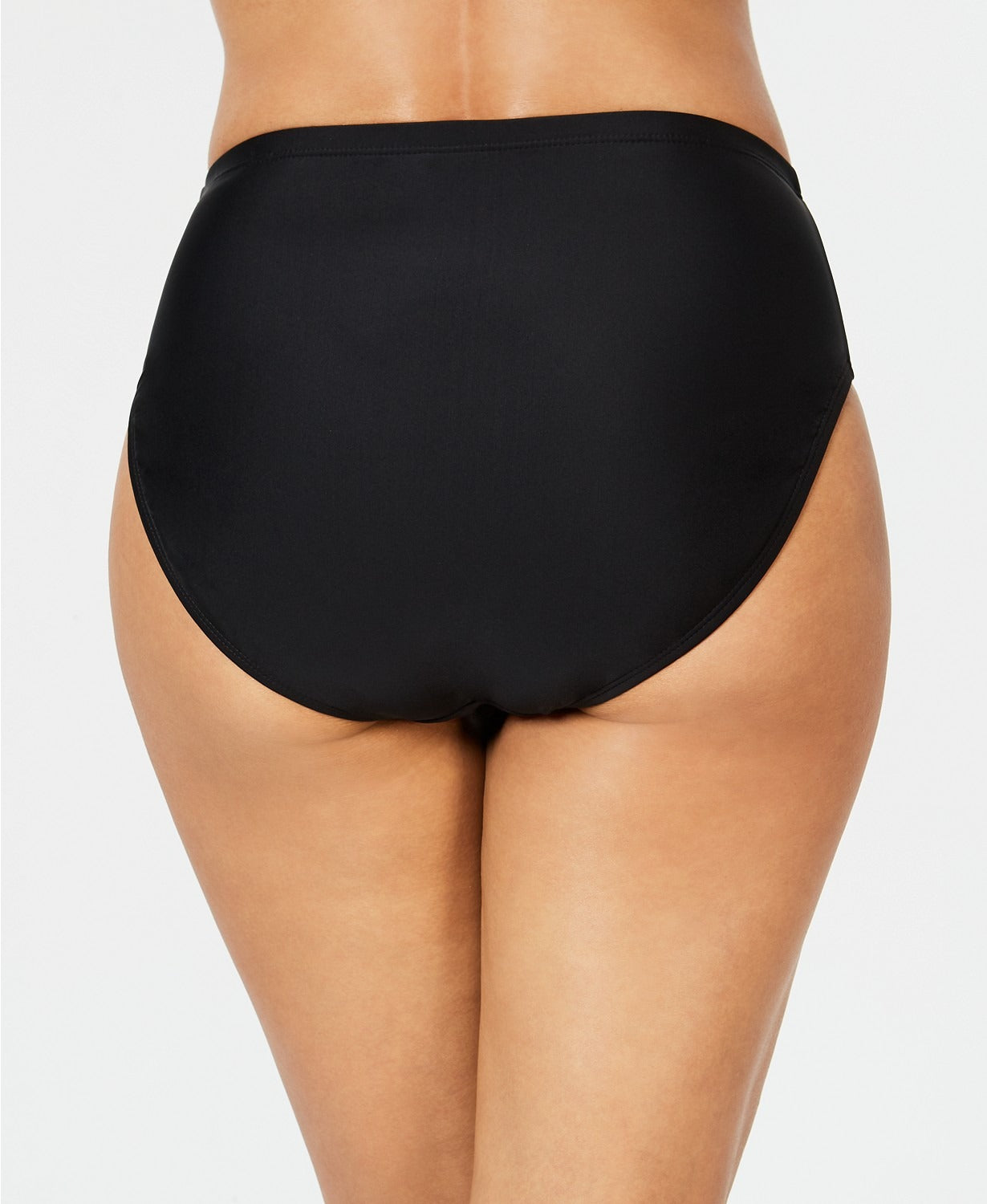 Calcinha de biquíni feminina Island Escape, preta, tamanho 10