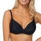 Island Escape Feminino Stretch Push Up Ajustável Torção Frontal Sahara Solids Gemini Maiô Top Preto Tamanho 6