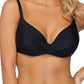 Island Escape Feminino Stretch Push Up Ajustável Torção Frontal Sahara Solids Gemini Maiô Top Preto Tamanho 6