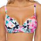 Biquíni Island Escape Feminino Honey Bloom Gemini Twist Front Top Maiô Preto Tamanho 8