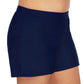 Saia de banho feminina com controle de barriga Island Escape Plus, azul, tamanho 20W