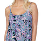 Island Escape Feminino Capetown Decote Redondo Tankini Top Preto Tamanho 6