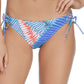 Biquíni com estampa de palmeira Puerto Palm Sweet Side da Raisins Junior, azul, tamanho médio