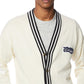 Perry Ellis Cardigan Masculino Eagle Patch Branco Tamanho X-G