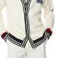 Perry Ellis Cardigan Masculino Eagle Patch Branco Tamanho X-G