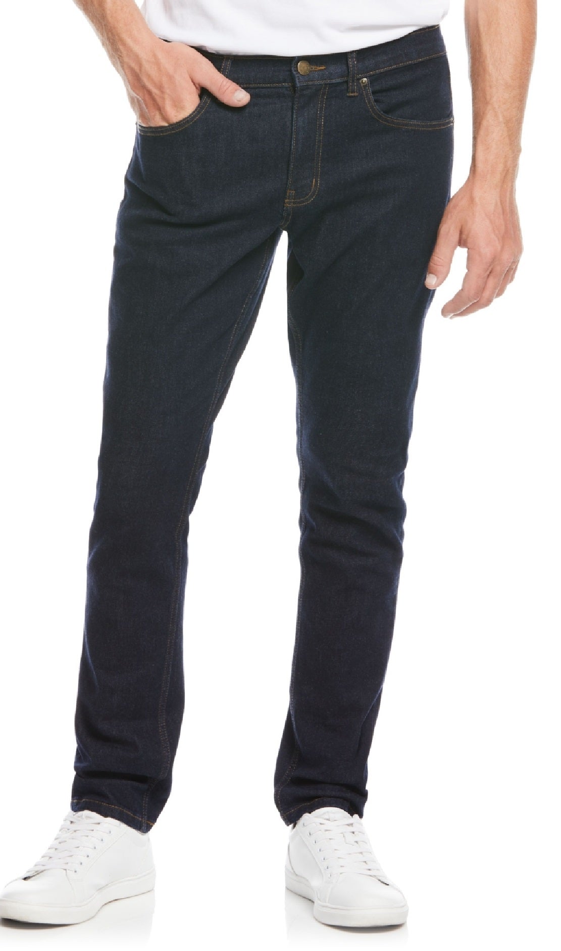 Calça jeans masculina Perry Ellis azul tamanho 33x30