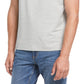 Camisa polo masculina Perry Ellis com gola alta e lisa, cinza, tamanho extragrande