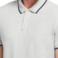 Camisa polo masculina Perry Ellis com gola alta e lisa, cinza, tamanho extragrande