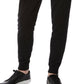 Calça jogger masculina Perry Ellis com bordado de bandeira, preta, tamanho XX-G