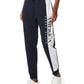 Calça de moletom masculina Perry Ellis com bandeira bordada, azul, tamanho grande