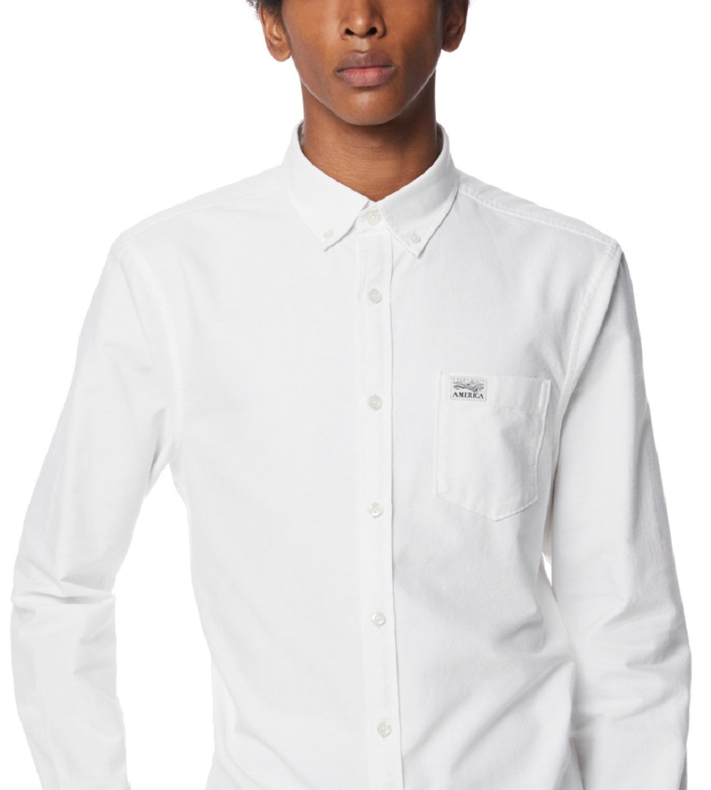 Camisa Oxford Masculina Perry Ellis Branca Tamanho XX-G