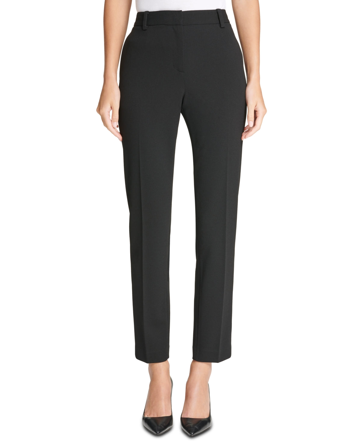 Calça Slim Feminina DKNY Preta Tamanho 6 Petite