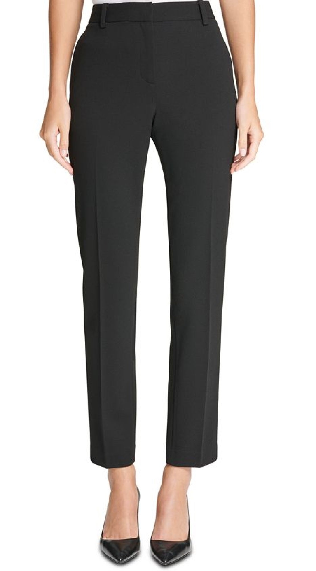 Calça Slim Feminina DKNY Preta Tamanho 2 Petite