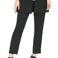 Colete feminino sem mangas com lapela DKNY, preto, tamanho 8