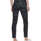 Calça skinny camuflada feminina DKNY, preta, tamanho 27
