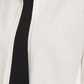 Cardigan feminino aberto com manga 3/4 e babados, tamanho grande, branco, DKNY