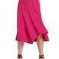 Vestido midi feminino DKNY com decote em V, rosa, tamanho médio