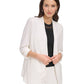 Jaqueta DKNY Essential Open Front Feminina Branca Tamanho Grande
