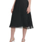 Saia plissada feminina DKNY preta tamanho pequeno