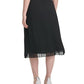 Saia plissada feminina DKNY preta tamanho pequeno