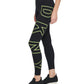 Leggings femininas DKNY com logotipo e cintura alta, tamanho X-S