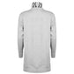 Vestido esportivo feminino DKNY com zíper e logotipo, cinza, tamanho grande