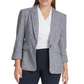 Blazer DKNY Feminino Marled com Um Botão Cinza Tamanho 18
