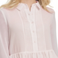 Blusa feminina DKNY manga comprida com gola rosa tamanho X-G