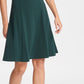 Vestido feminino DKNY com manga tulipa e ajuste evasê, verde, tamanho 4