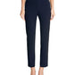 Calça social feminina DKNY Stretch Crepe Essex com perna reta, azul, tamanho 12