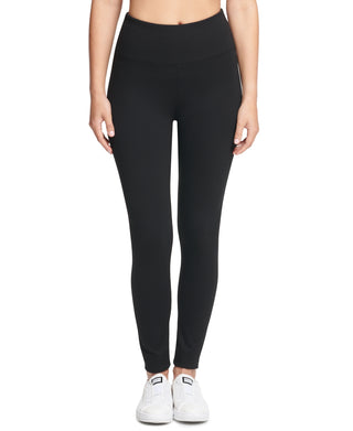 Leggings de compressão de controle de barriga femininas DKNY, tamanho grande, pretas