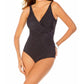 Miraclesuit - Pin Point Dd Cup Oceanus Underwire Surplice One Piece