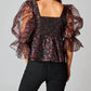 Buddylove - Puff Sleeve Peplum Top