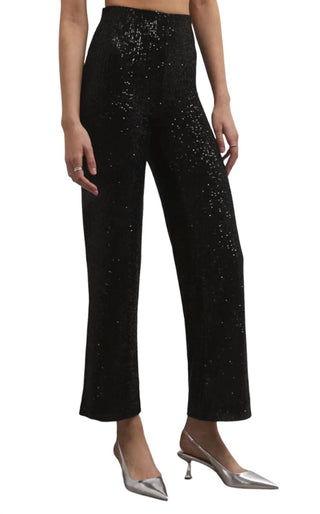 Z Supply - Calças de lantejoulas Skylar femininas