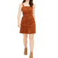 Vestido Macacão Feminino Oat Veludo Cotelê Laranja Tamanho 0