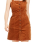 Vestido Macacão Feminino Oat Veludo Cotelê Laranja Tamanho 0