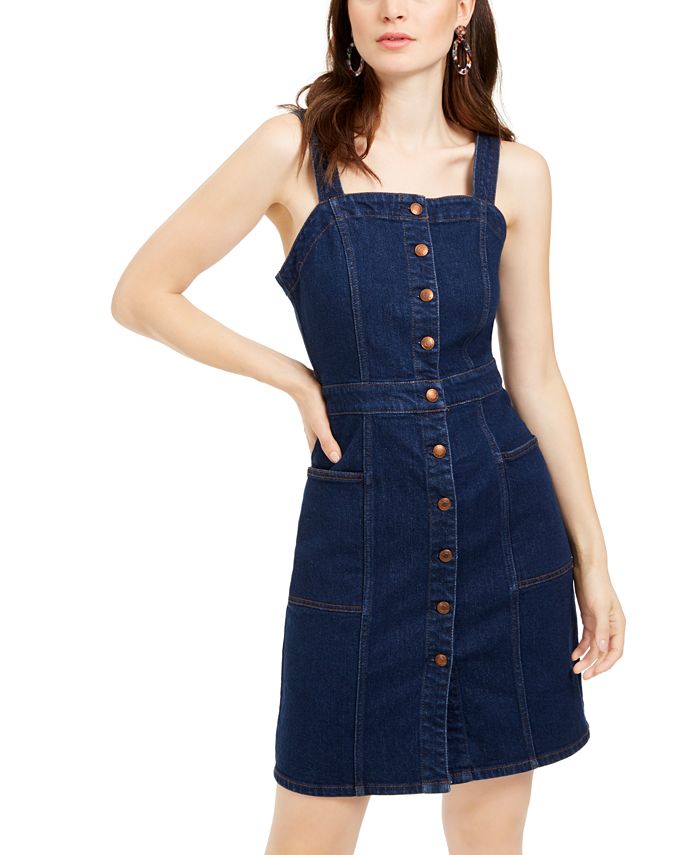 Vestido feminino Oat com botões frontais ajustados, azul, tamanho 12