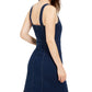 Vestido feminino Oat com botões frontais ajustados, azul, tamanho 12